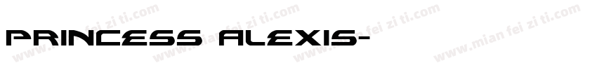 Princess Alexis字体转换